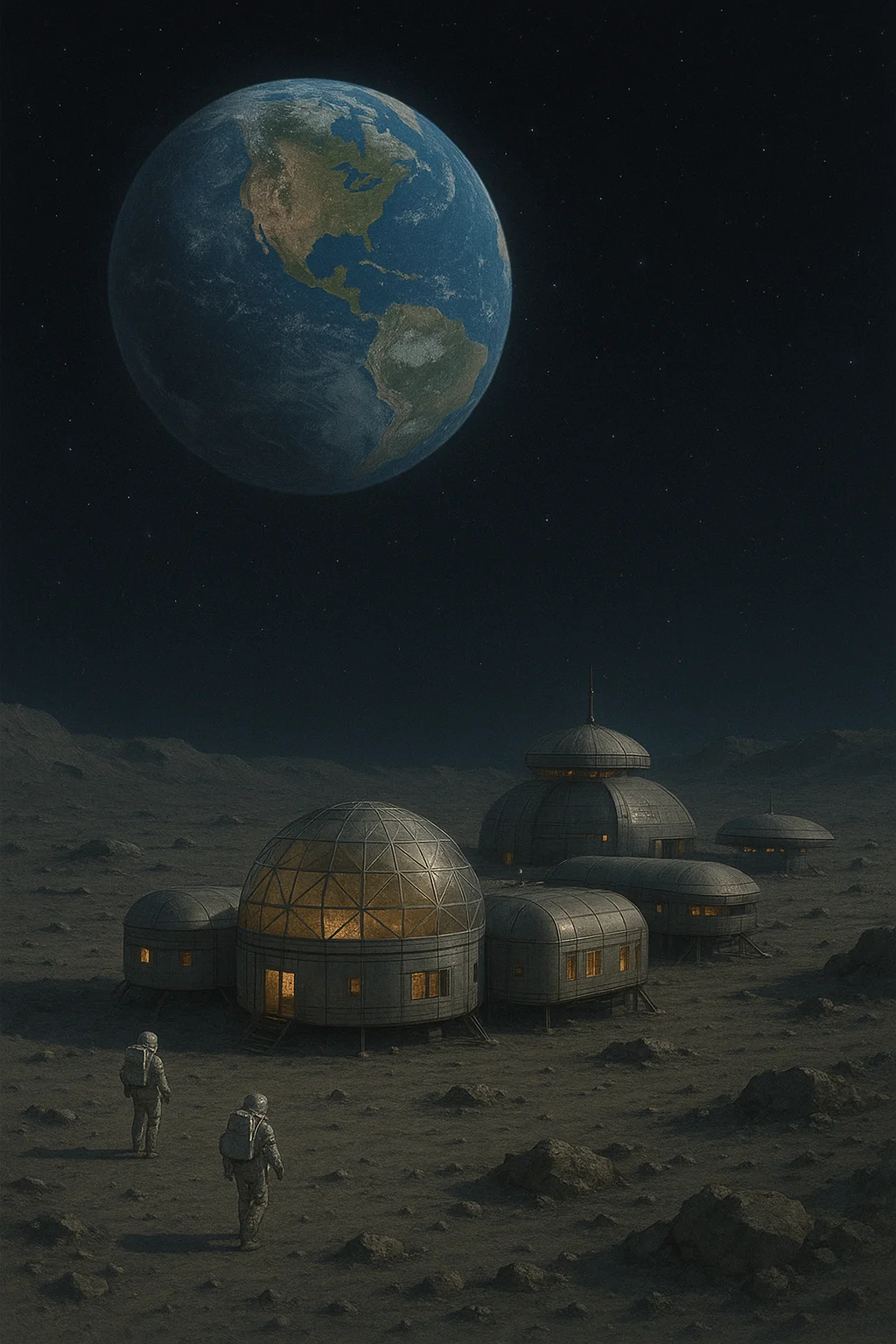 Lunar base concept art